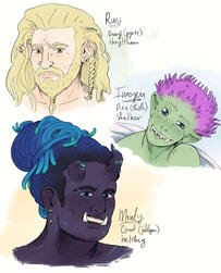 Runi, Imogen and Monty [The Taproot Prophecy, 2022]