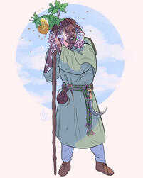 Breki the firbolg swarmkeeper ranger from my most recent D&amp;D campaign