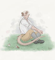 Halcyon, a tiefling artificer [2021]